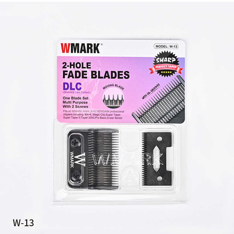 WMARK Hair Clipper ผม Clipper Clipper Clipper 440C สแตนเลสผง Metallugry เซรามิค Moving แผ่น W-13