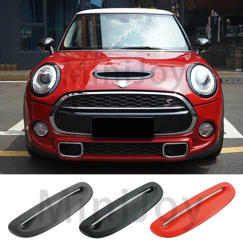 For Mini Cooper S JCW F54 F55 F56 F57 2014-UP Glossy Black Front Engine Hood Bonnet Vent Scoop Air