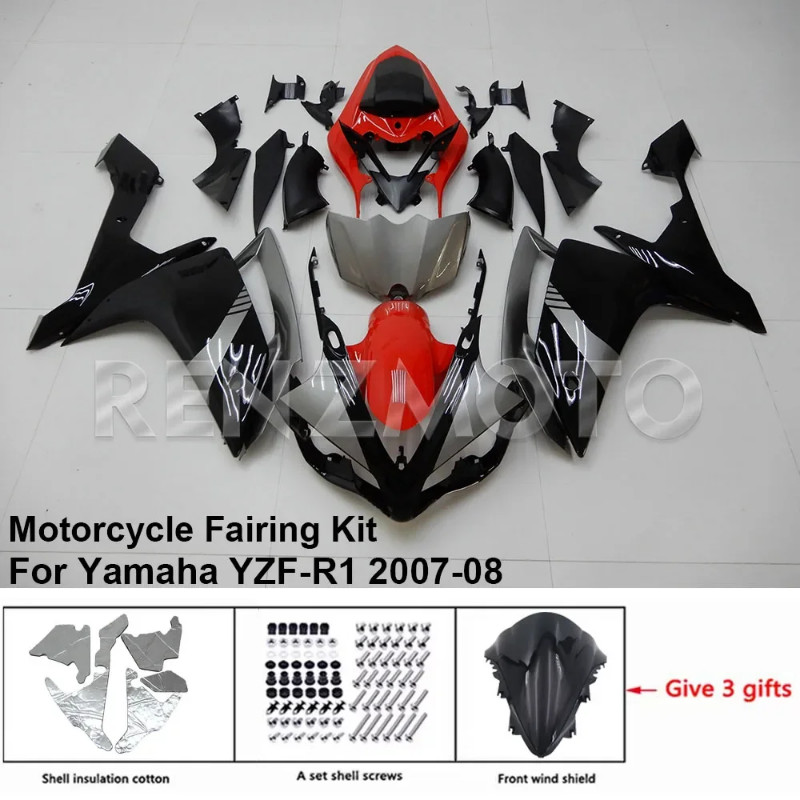 For YAMAHA YZF R1 2007-2008 Fairing R/Z 8R102 Motorcycle Set Body Kit decoration Plastic Guard Plat