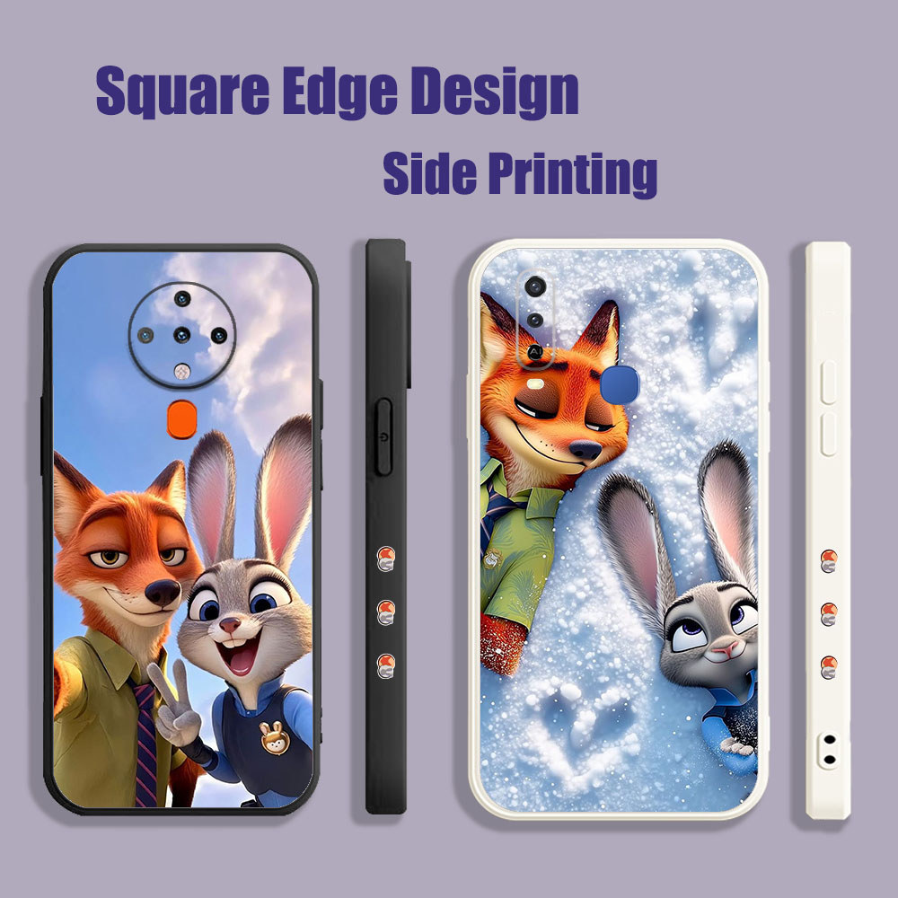 ปลอกสําหรับ OPPO A35 Reno 5K A16E A16K A94 Reno7 Reno7z Reno6 A55 A74 Zootopia Featuring Judy และ Ni