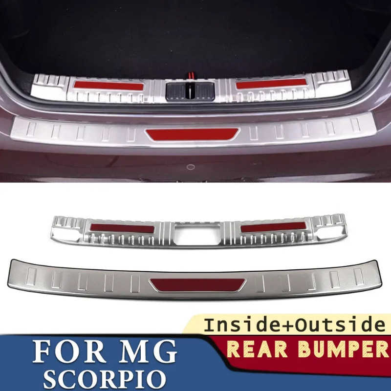 Trunk Bumper for MG MG5 Scorpio 2022 2023 2024 Car Accessories Stainless Rear Fender Protector Sill