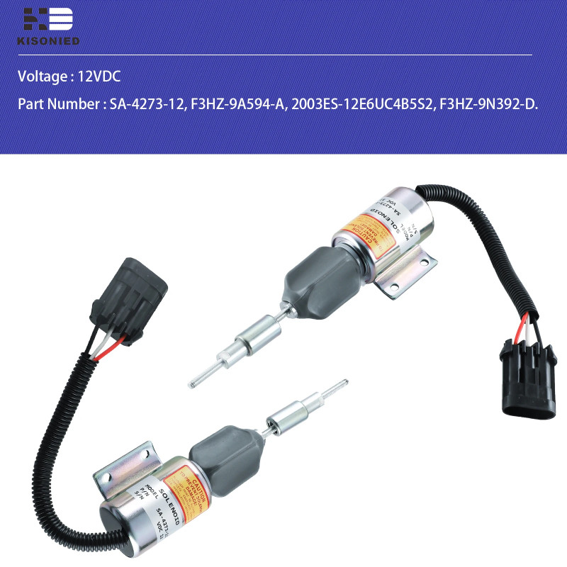 SA-4273-12 Fuel Shut Off Solenoid F3HZ-9A594-A F3HZ-9N392-D Replacement for Ford 7.8 Engine Heavy D