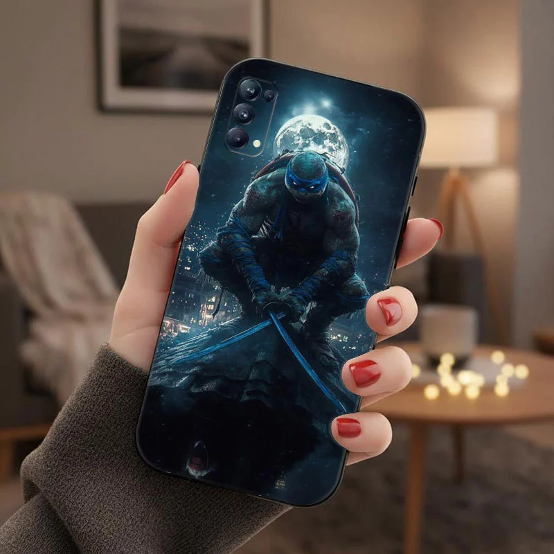 เคส TPU ลายเต่านินจา สำหรับ OPPO F5 A73 F7 F9 F11 F17 F25 F19 Pro Plus A7X A9 A74 F27 thumbnail 8