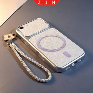 เหมาะสําหรับเคสโทรศัพท์ iPhone 16E ดีไซน์ใหม่ตะแกรงตาข่ายแหวนดูดแม่เหล็กกันกระแทกเคส TPDSC18