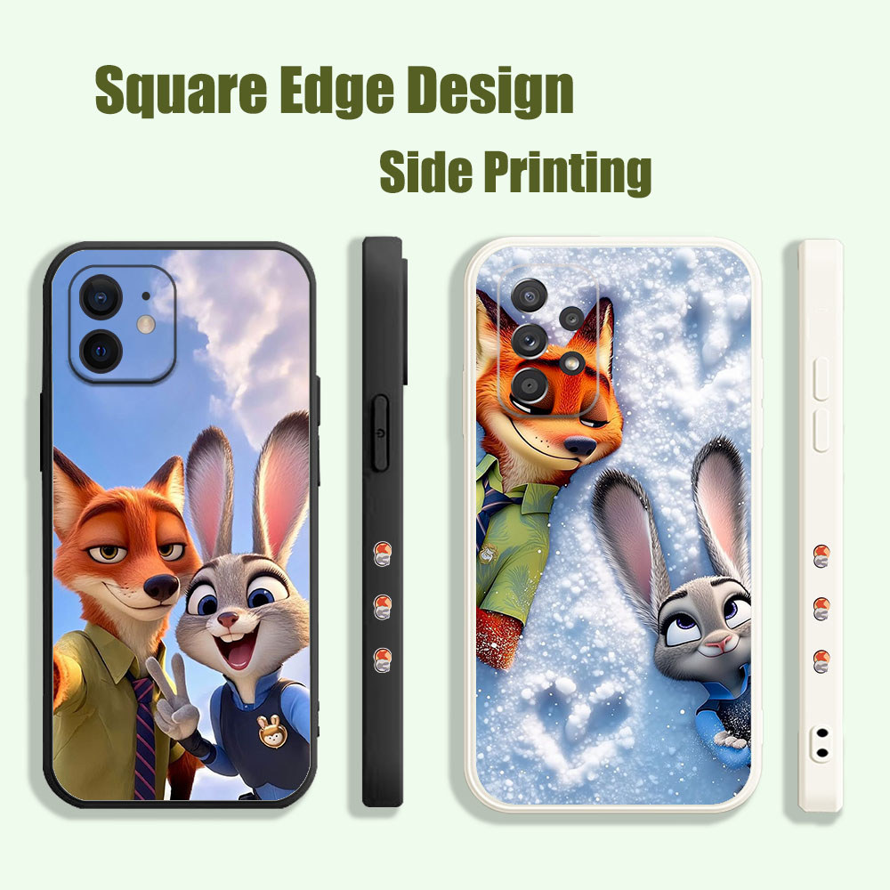 ปลอกสําหรับ OPPO Reno5 Z OPPO A94 A8 A31 A5 2020 A1K A7X A52/A72/A92Zootopia Featuring Judy และ Nick