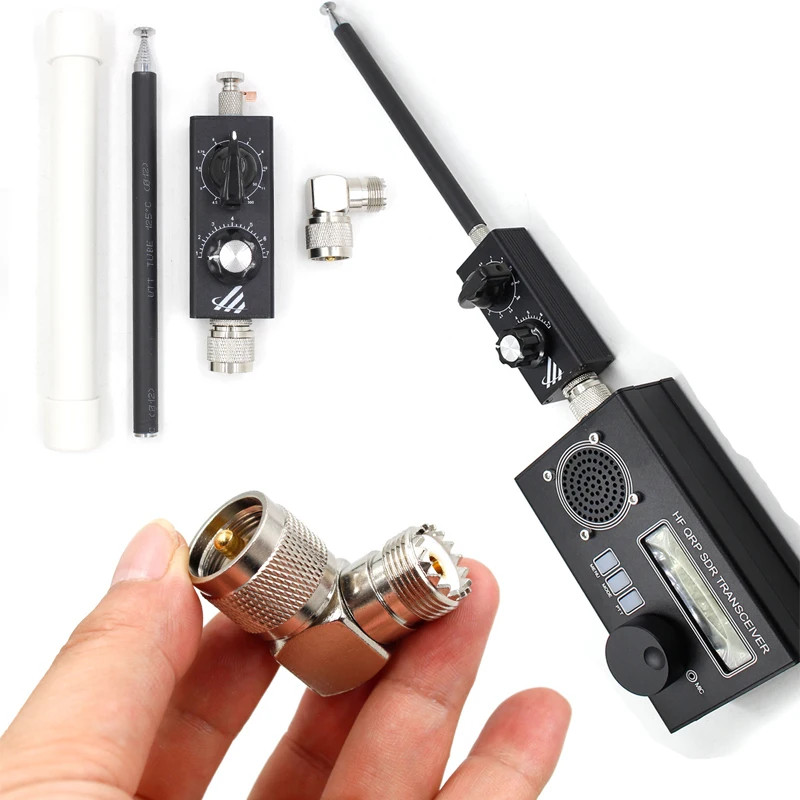 30W QRP Antenna Full-Band 5MHz-55MHz Shortwave Radio Antenna Shortwave Antenna with Tuner Adapter T