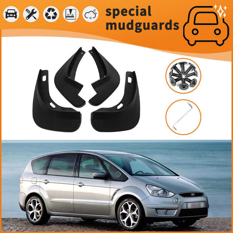 เหมาะสําหรับ 06-08 Ford McCos S-MAX Mudguard ยางรถยนต์ Splash-Proof Mudguard