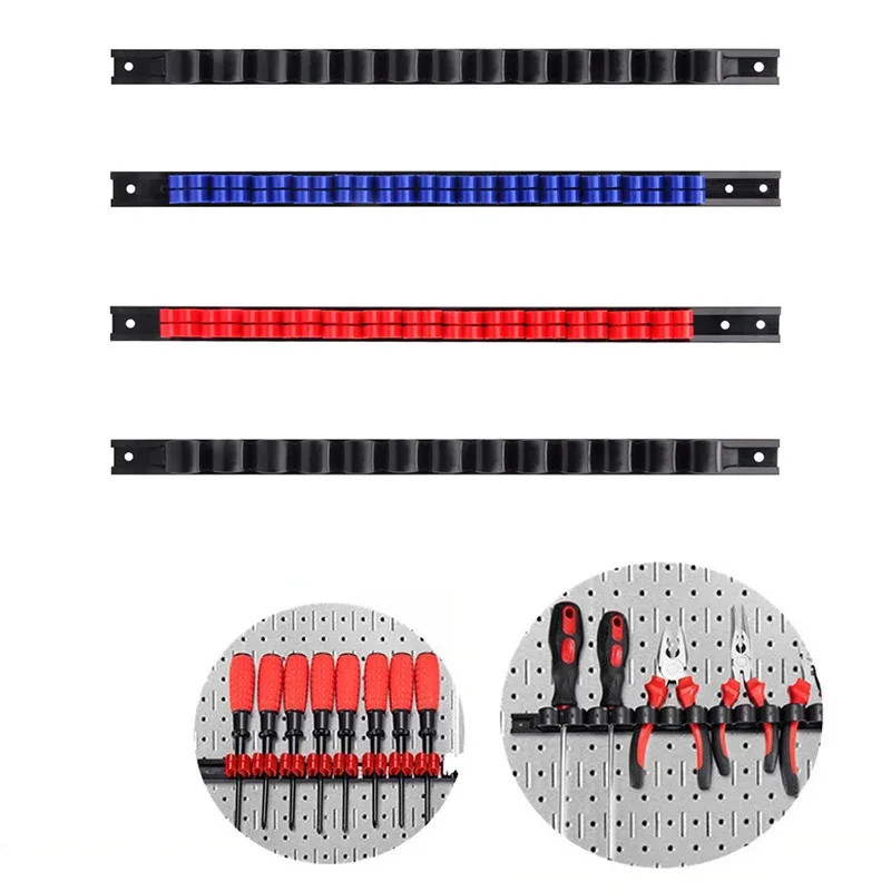 Wall Mounted Screwdriver Organizer Tool Holder for Vice Wrench Plier Storage 4PC Tool Rack Wall Mou