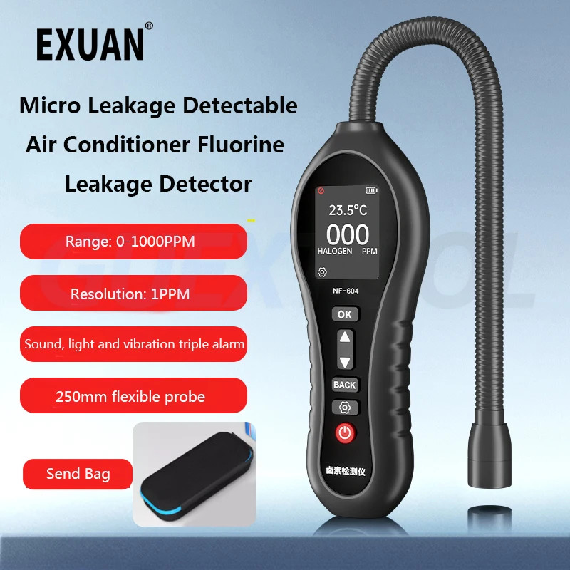 Air Conditioner Leak Detection Tools Refrigerator Refrigerant Fluorine Halogen Gas Leak Detector Au