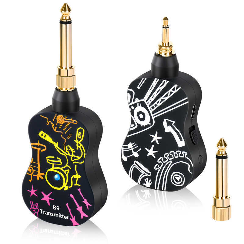 B9 Guitar Wireless Receiver Reverb Guitar Wireless Pickup Wireless Transceiver กีตาร์ไฟฟ้าระบบไร้สาย