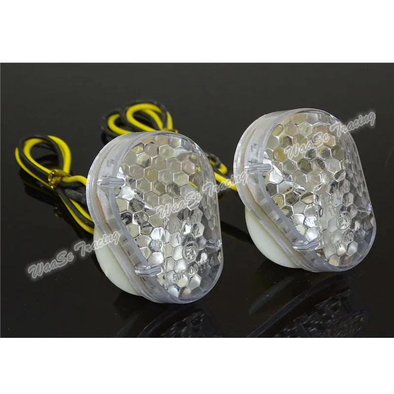 waase LED Flush Mount Turn Signal Indicator Light Blinker For Kawasaki Ninja Z750 Z750S ZX6R ZX7R Z