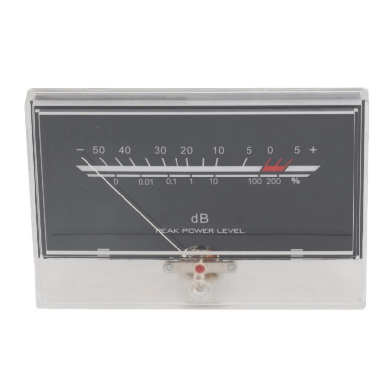 VU Meter Easy Connection HD VU Meter Board White Pointer LED Beautiful Appearance Accurate Measurem