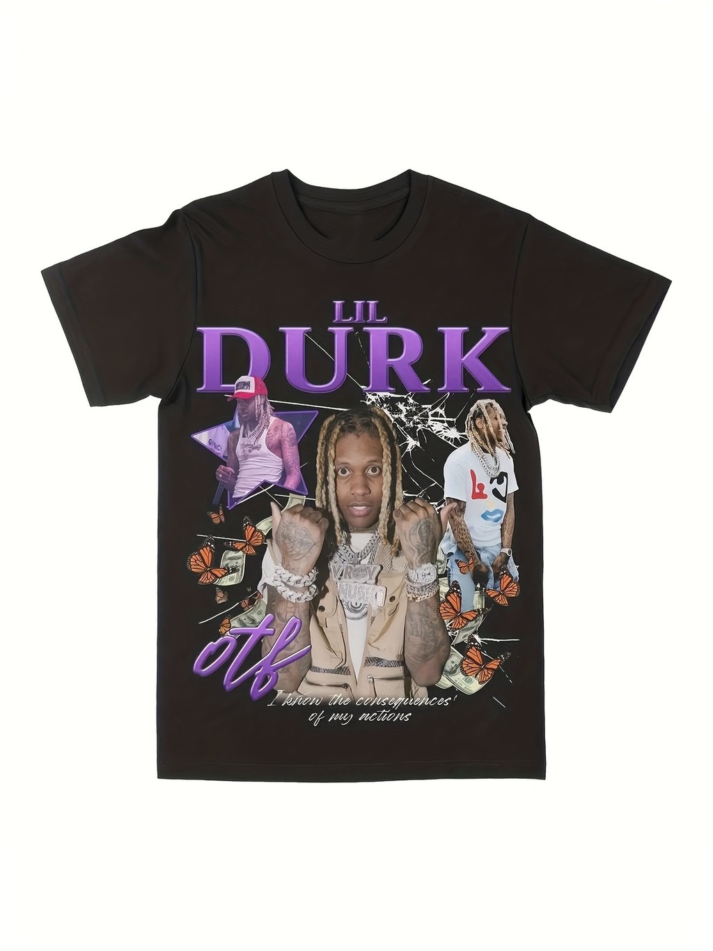 เสื้อยืดกราฟิก Lil Dork OTF สําหรับผู้ชาย - การออกแบบศิลปินอย่างเป็นทางการพร้อมลายเซ็นและอัลบั้มพิมพ