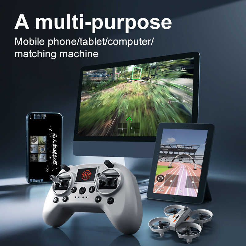 S2 ผ่านเครื่อง FPV Simulator Drone Training Handle รีโมทคอนโทรลสนับสนุน Liftoff Simulator Drone