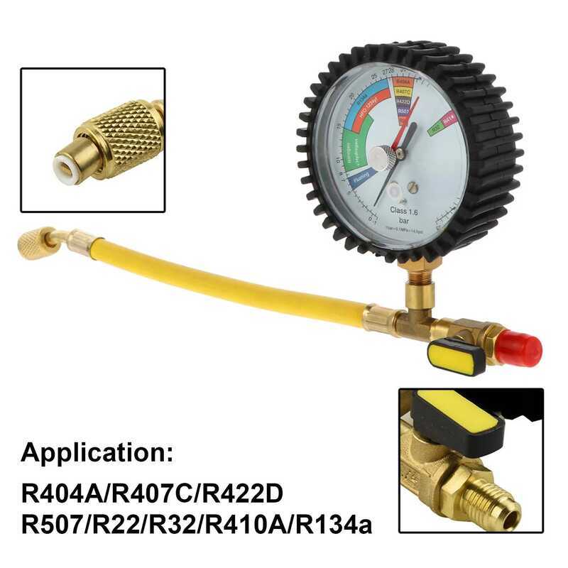 Pressure Gauge Nitrogen Pressure Tester HVAC Systems Cold Test Table Tools Home Auto Air Conditioner