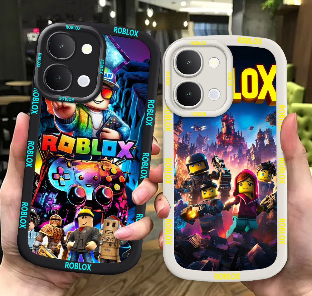 G1 Roblox ขาวดำเคสโทรศัพท์หรับ VIVO Y02 Y02t Y02S Y02a Y35 Y22 Y22S ปก
