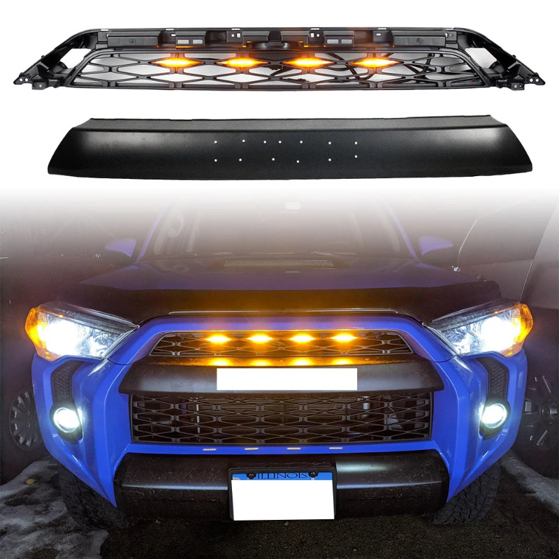For 4Runner Front Grill For 4Runner 4 Runner 2014 2015 2016 2017 2018 2019 Modified Bumper Grilles