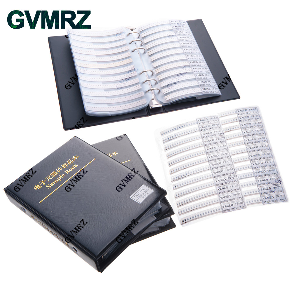 ชุดต้านทาน SMD Book Resistor Assortment Kit 0201 0402 0603 0805 1206 1% FR-07 170 ค่า 0R-10M Smd DIY