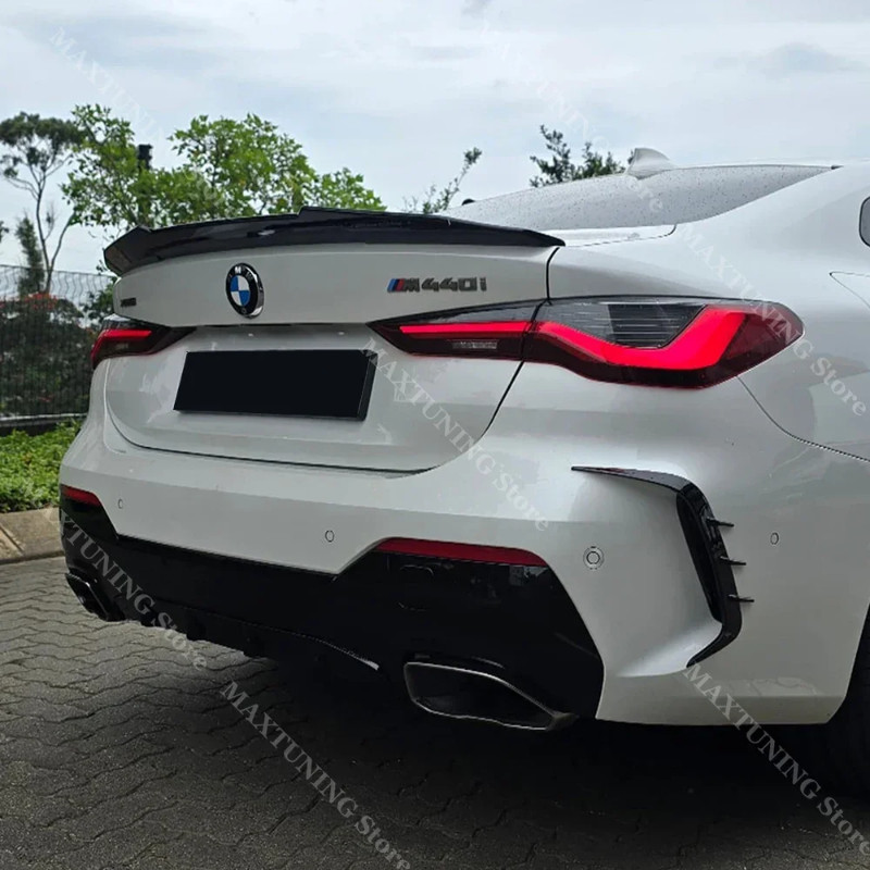 For BMW 4 Series G22 G82 420d 420i 430i 430d M440i M440d M4 2021-2024 PSM Style Rear Trunk Lid Spoi