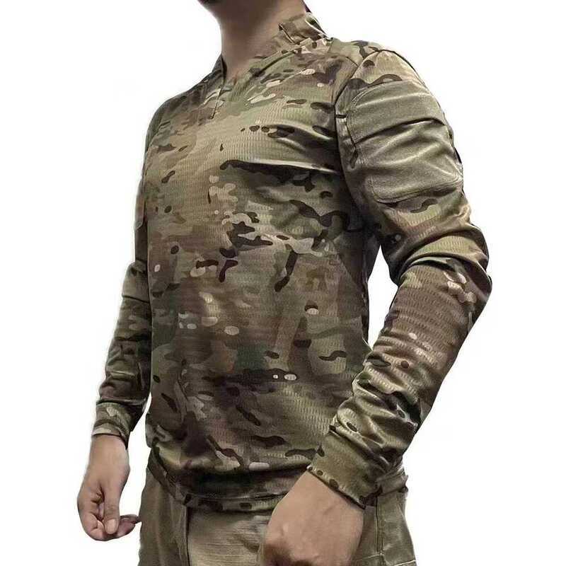C Velocity Style Rugby Shirt Quick Dry Tactical Long Sleeve T- CAG Love
