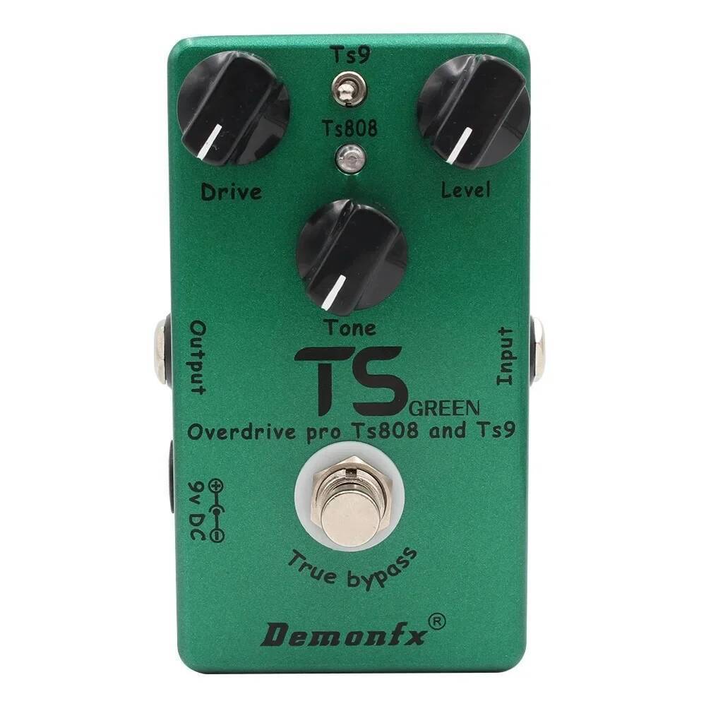 Demonfx TS GREEN Overdrive Pedal,คุณภาพสูง TS9 และ TS808 Overdrive Booster กีตาร์เหยียบ