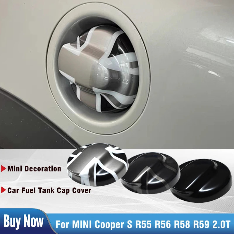 Brand New Plastic Style Black Fuel Tank Cover For MINI Cooper S JCW R55 R56  R58 R59 2.0T Car-Styli