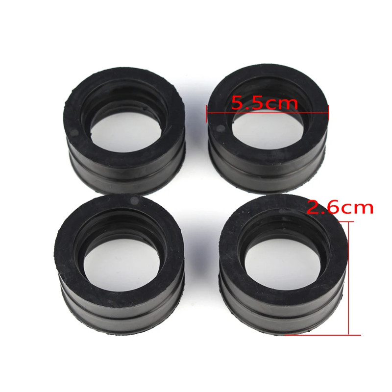Motorcycle Carburetor Intake Joint Rubber Boot for Honda VF700C VF750C Magna & VF700F VF750F Interc