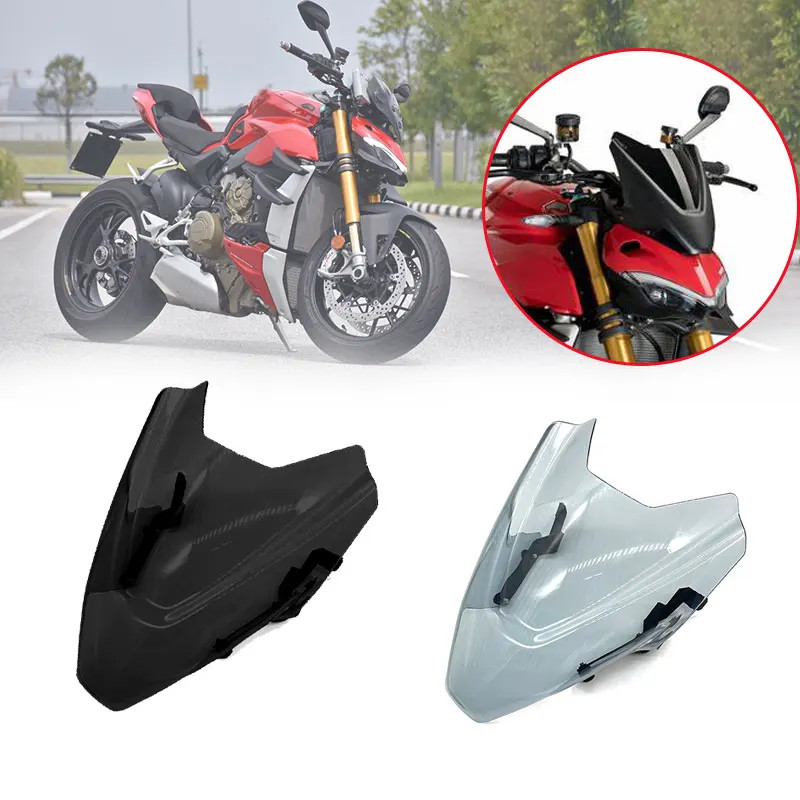 NEW Motorcycle Windscreen Wind Deflectors For DUCATI Streetfighter V4 V4S V4 S 2020 2021Baffle VIso