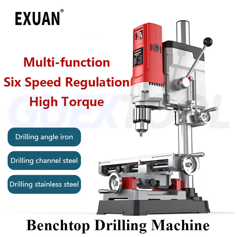 Bench Drill Press Mini Drill Press Precision Table Drilling Machine Portable Benchtop Driller Woode