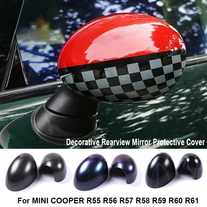 2Pcs/Set Rearview Mirror Covers For Mini Cooper Countryman For R60 For Mini Cooper R55 R56 R57 R58