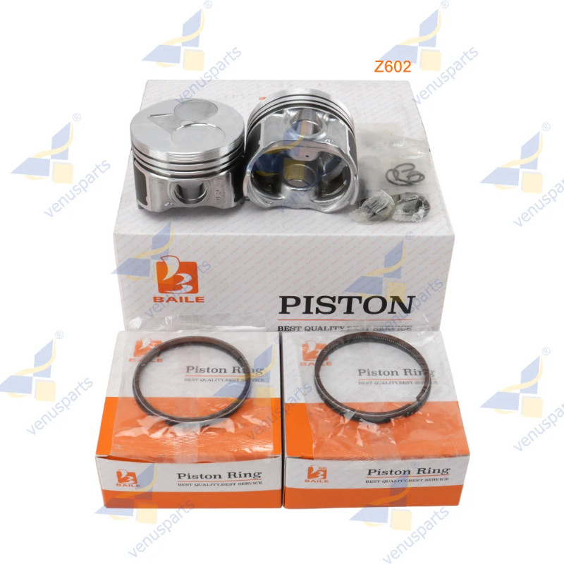 Z602 Overhaul Rebuild Kit For Kubota Piston Rings Set Engine Parts 1J091-21770 72*1.5HK+1.5+2mm
