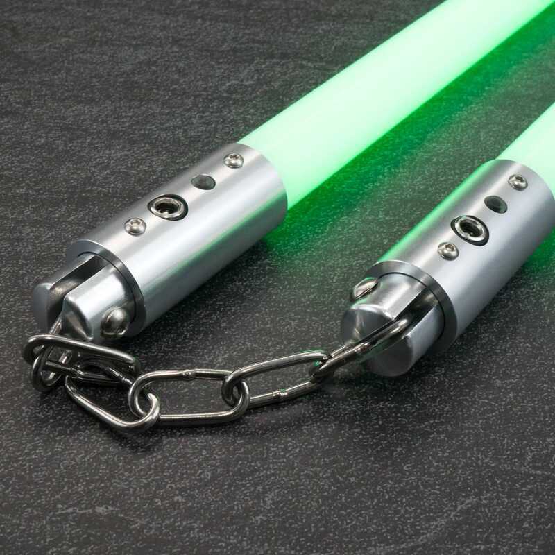 C Nunchakus Base Lit Lightsaber 35Cm Length Heavy Dueg Cosplay Toy Saber Only Light No Sound Laser