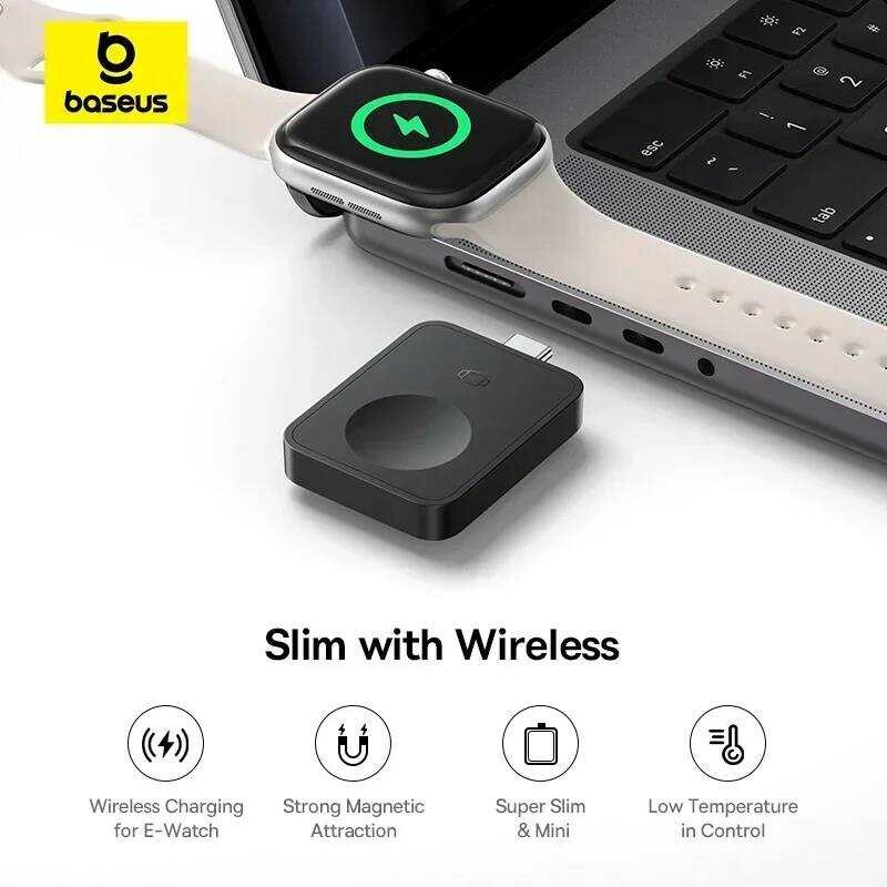 ▥ Baseus Magpro Magnetic Wireless Charger E-Watch 2.5W สําหรับ Apple Watch S1-S10 SE Ultra Seri
