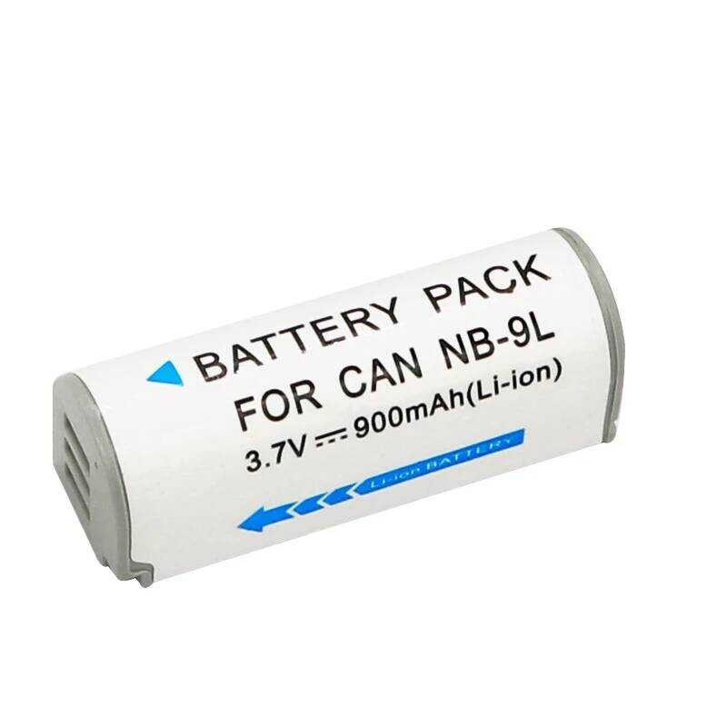 ▥ แบตเตอรี่ Nb-9L 900มิลลิแอมป์ Nb9l แบตเตอรี่9l แบบชาร์จไฟได้สำหรับ Canon Elph 510 520 530 HS