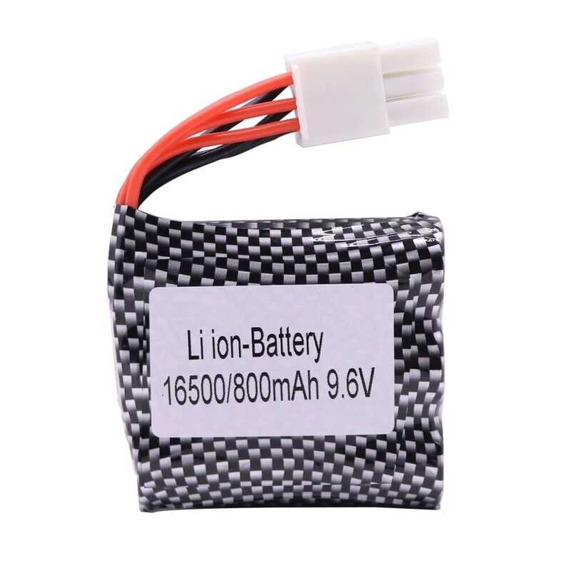 ▥ 800Mah Li-Ion El-6P ปลั๊กสําหรับ S911 912 9115 9116 9120 RC รถบรรทุกมอนสเตอร์อะไหล่ 9.6V 1650