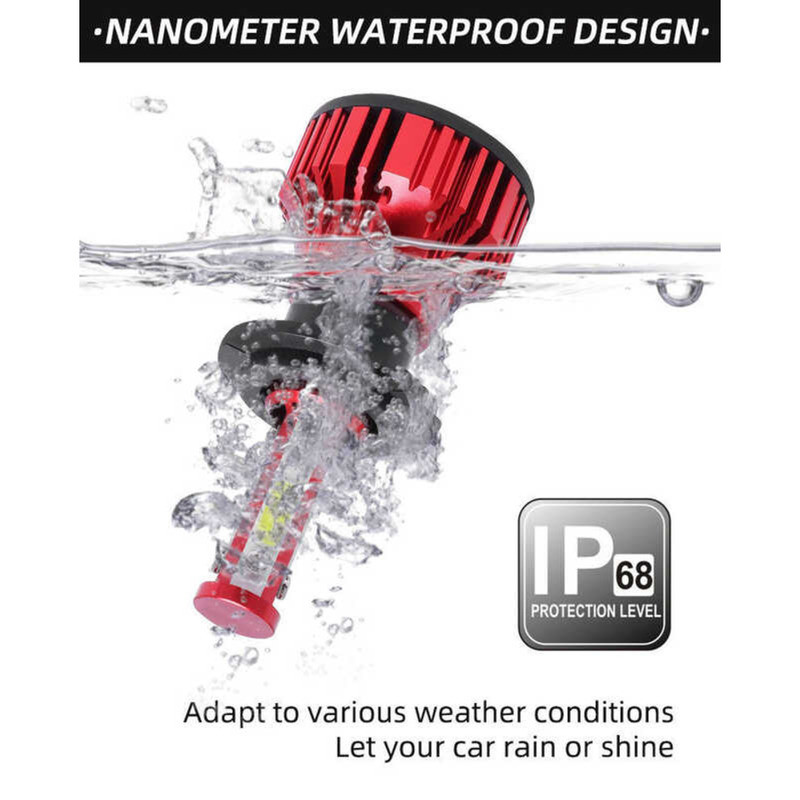 ▣ Cart 1 Pair H4 H7 H8 H9 H11 Car 14000Lm 72W Headlight 9005 Hb3 9006 Hb4 9012 Hir2 9007 H13 60