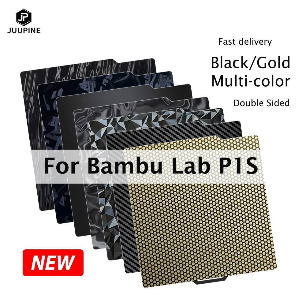 สําหรับBambu Lab P1Sสร้างแผ่นเรียบคาร์บอนรังผึ้งพื้นผิวP1SอัพเกรดBambulabsชุดพิมพ์แผ่นBambulab P1Sอุ
