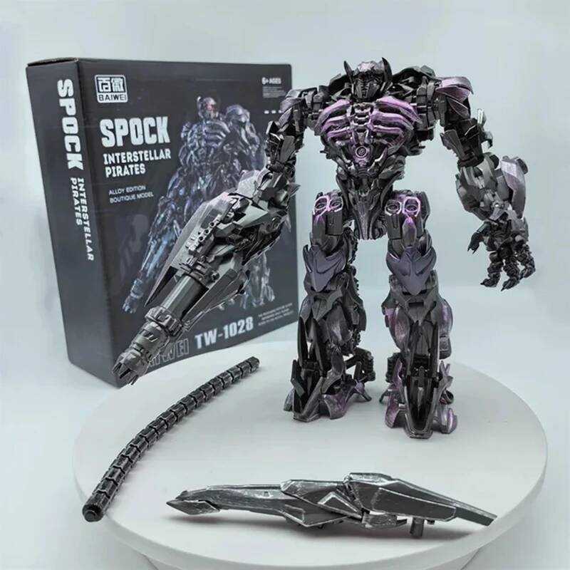 C BAIWEI Transformation Tw1028b Tw-1028B Shockwave Simple Coating Version Action Figures Movie Stud
