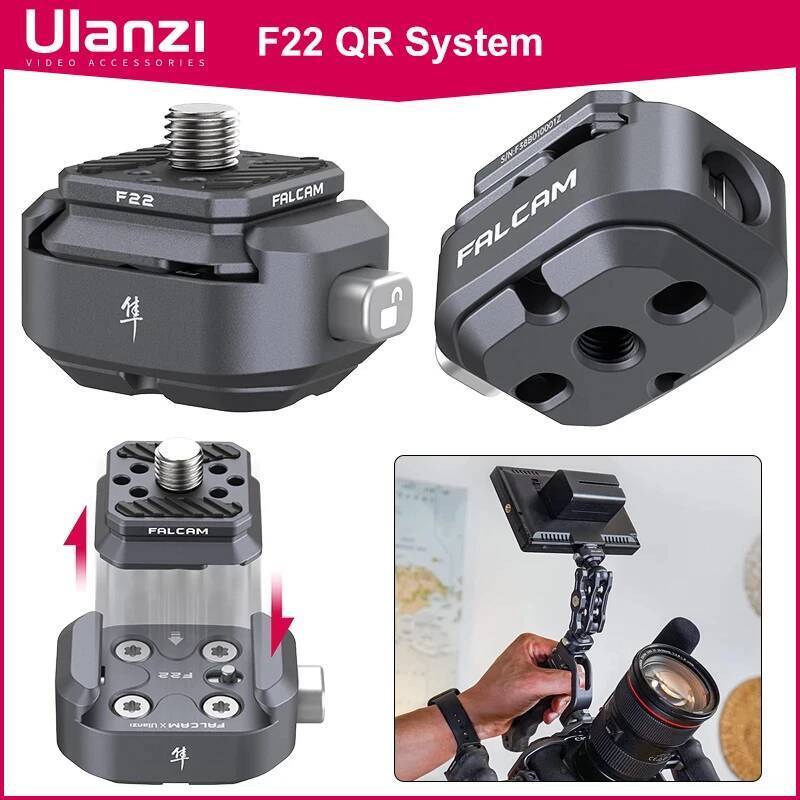 Ulanzi FALCAM F22 Quick Release System Arca Swiss Quick Release Plate Clamp สําหรับ Nikon Canon Sony