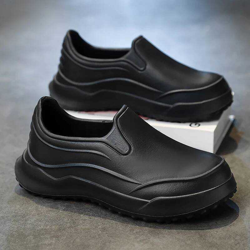 C Hotel Chef Shoes Summer New Light Waterproof Non-Slip Oil-Proof Kitchen Work Shoes Men's Fashion