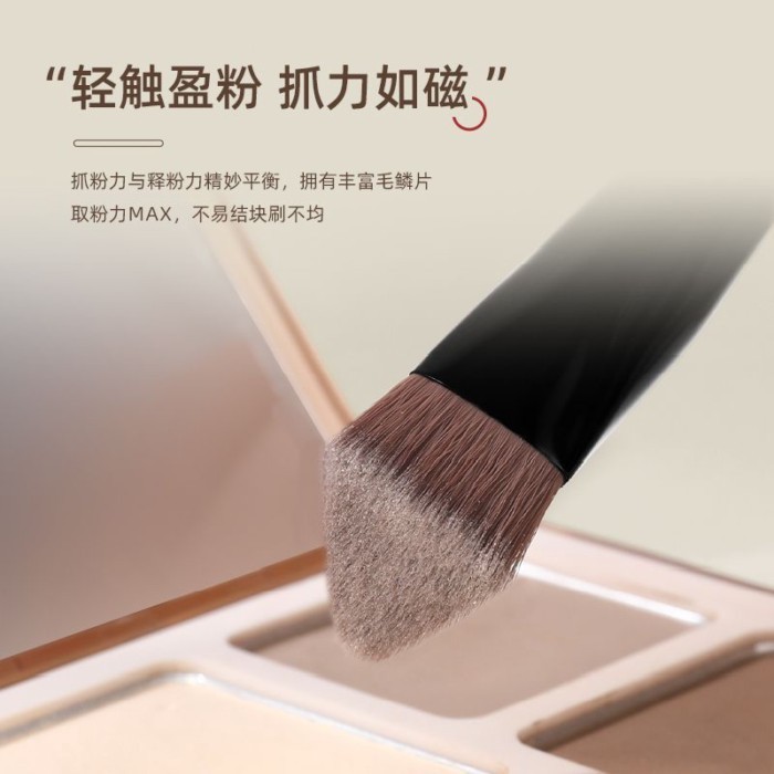 Wenjintang W127 สามเหลี่ยม Highlighter แปรงเหล็กแปรง Facial Brightening แปรง Tear Groove Eye Head ปา