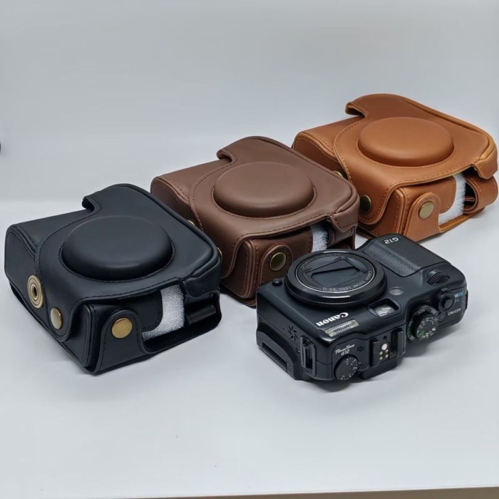 เหมาะสําหรับ Canon G12 G10 G11 เคสหนัง G11 เคสหนัง g11 g12 g10 เคสหนังกระเป๋ากล้องเคสป้องกัน