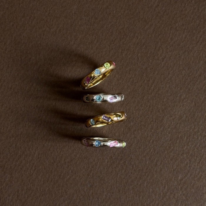 grumpy, gemstone rings