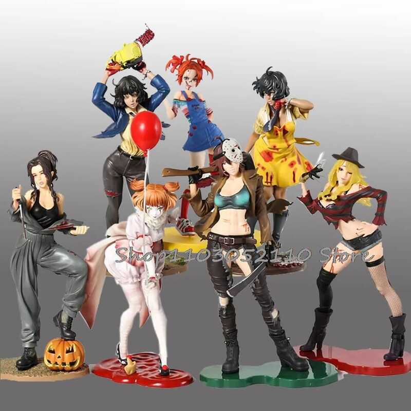 C Horror Bishoujo Figure Michael Myers Freddy Krueger Jason Voorhees Chucky Pennywise PVC Figure St