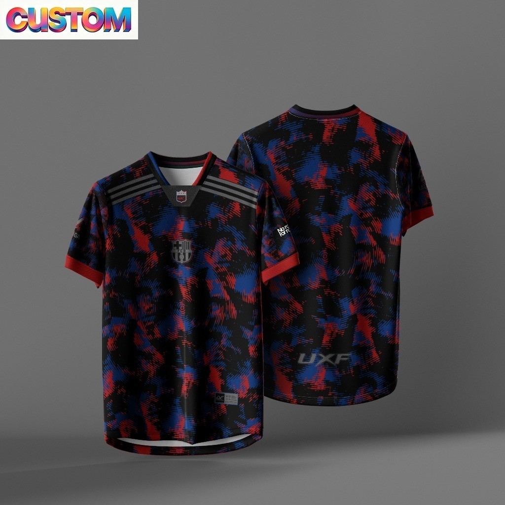 Free Custom Name & NumberUXFACTORY BARCE V2 JERSEY SUBLIMATION