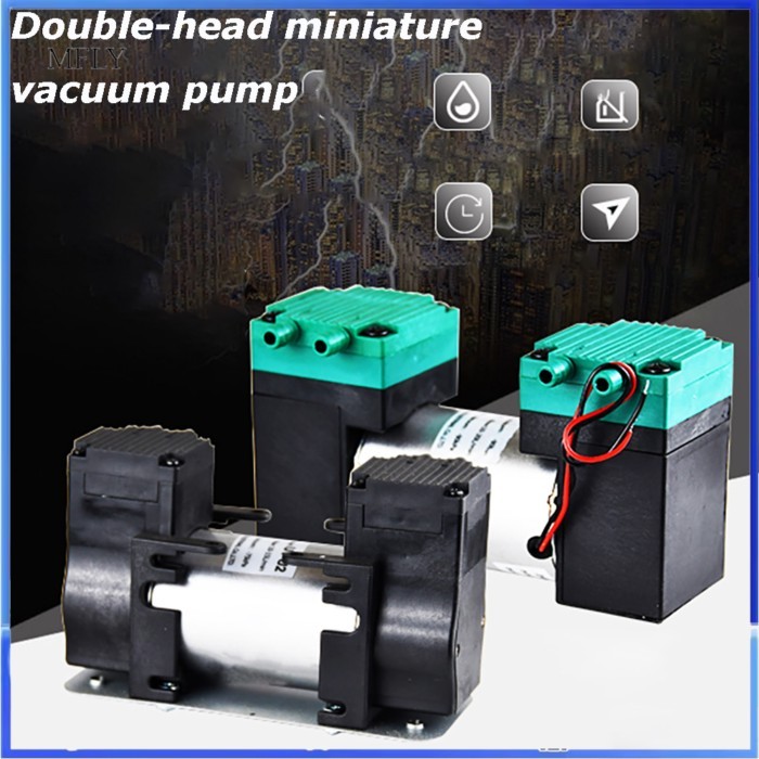 Mini Vacuum Pump 12V/24V/220V 12W  Small Vacuum Suction Pump Diaphragm Pump Air Pump -70KPA +150KPA