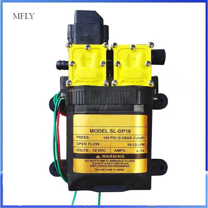 Electric Water Sprayer Pump High Pressure Sprayer Car Wash Spraying Water Pump 12v Double Head Diap