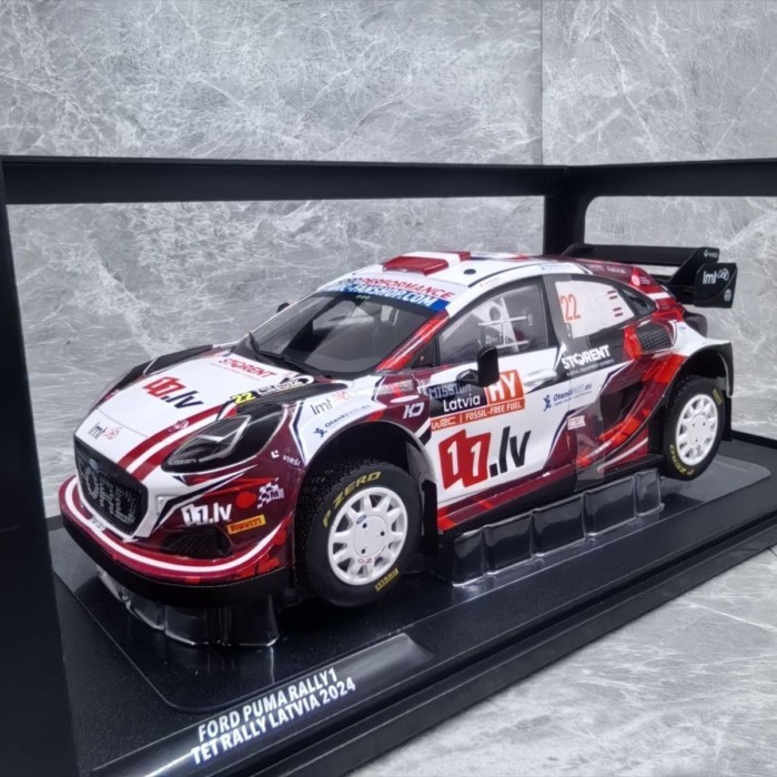 SOLIDO 1/18 Ford #22 Rally 1 ET RALLY 2024 Racing Model Steerable