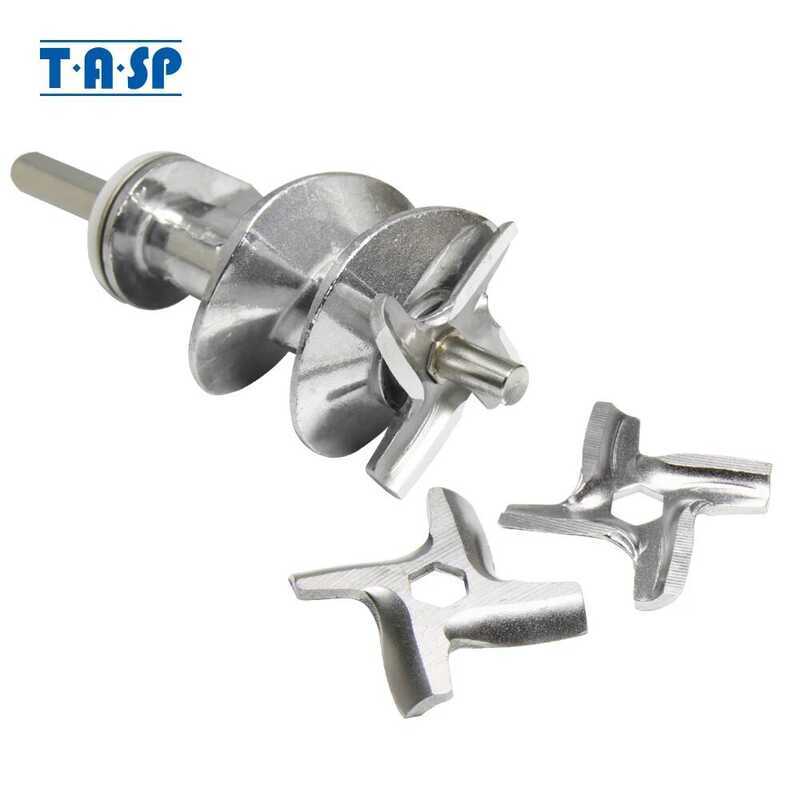 C 1 Set Kitchen Appliance 1Pc 115Mm Meat Grinder Screw Ss-43 And 3Pcs Blade For Mouex Hv2 Me20 Hv3