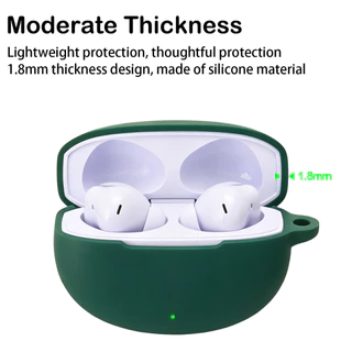 สําหรับ OPPO Enco Air5 หูฟังซิลิโคน TPU เคสป้องกันฝาครอบป้องกันการหล่นพร้อมอุปกรณ์เสริมหัวเข็มขัดป้องกันการสูญหาย
